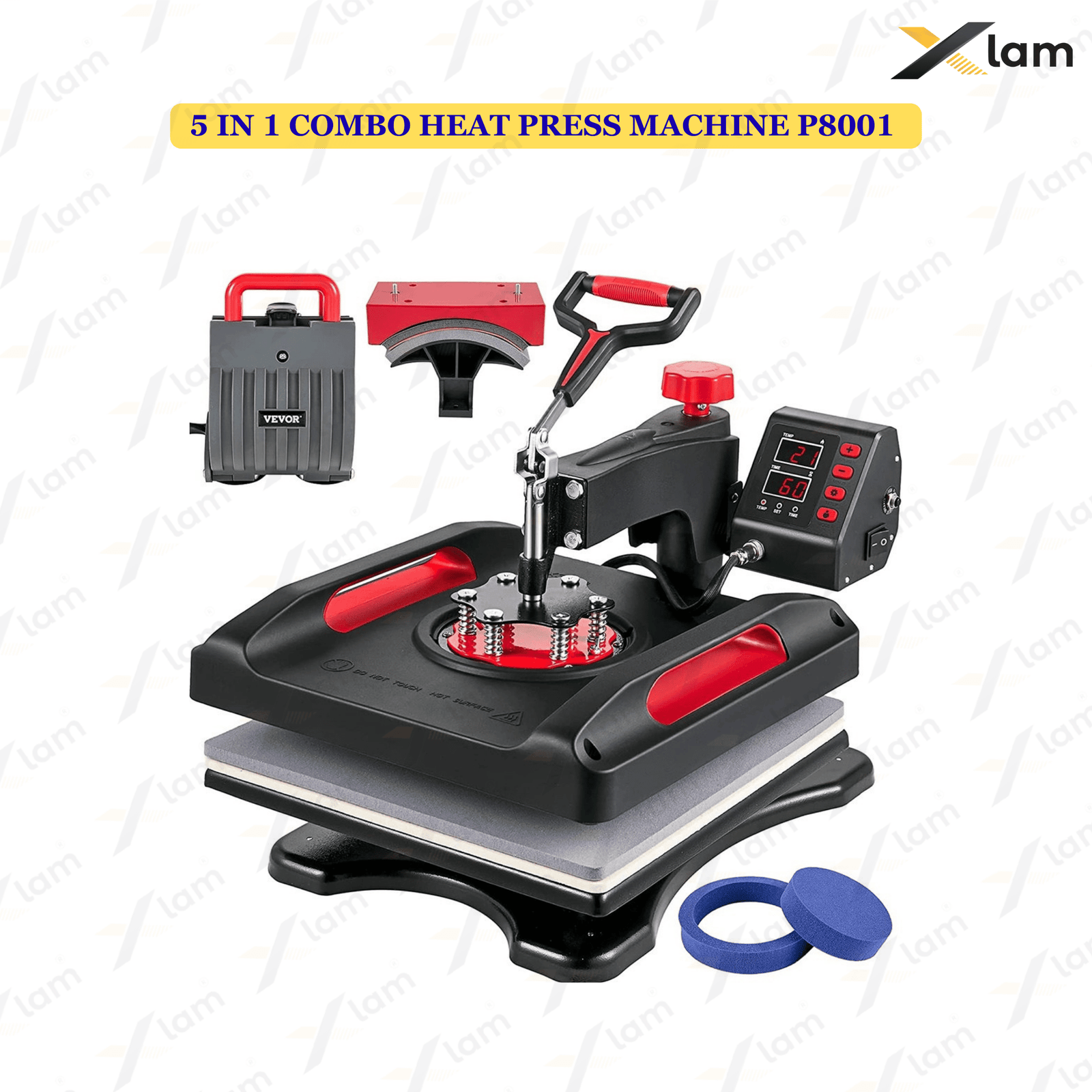 Multifunction 5 In 1 Combo Heat Press Machine P8001 - Image 2