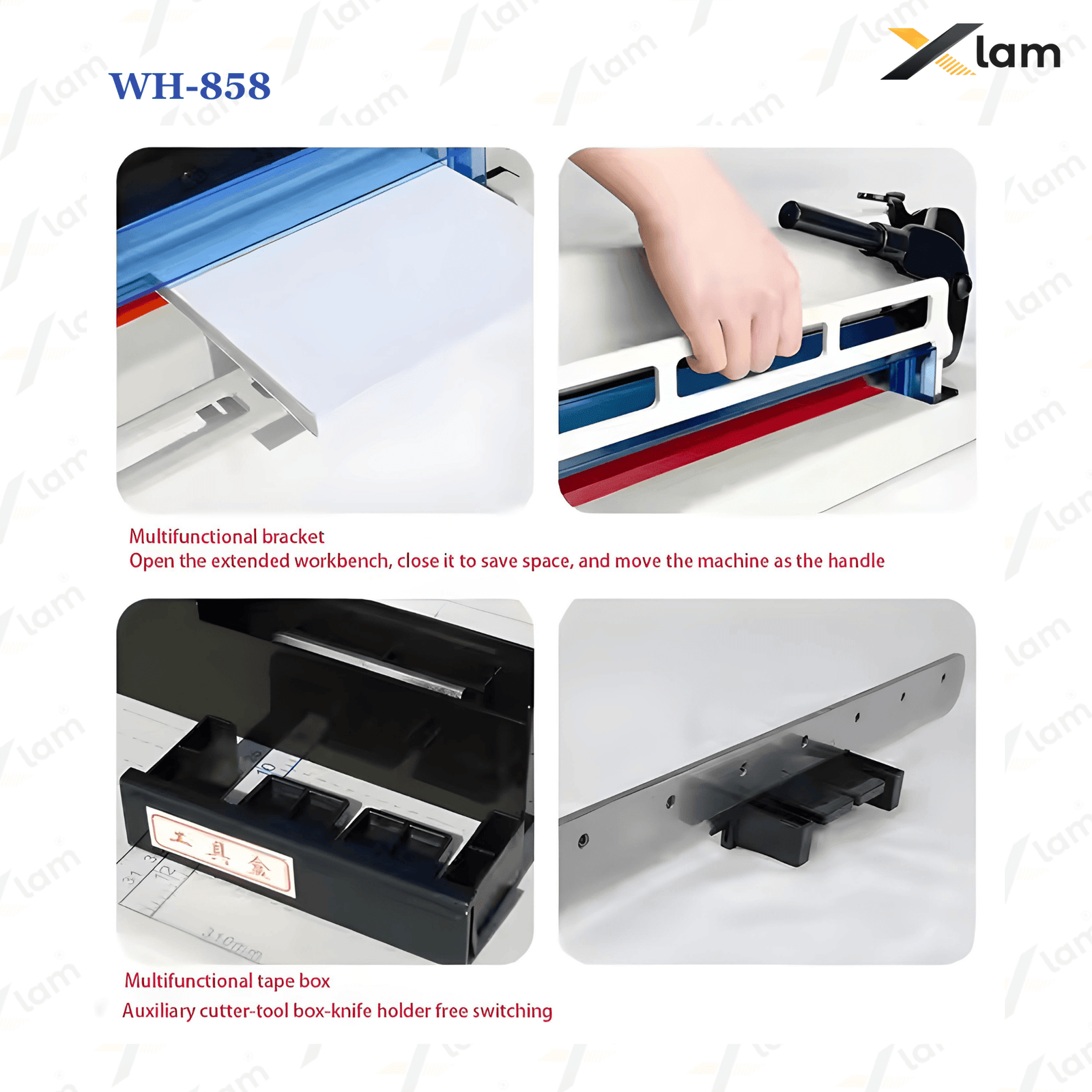 WH-858 Guillotine A3 & A4 Paper Cutting Machine - Image 3
