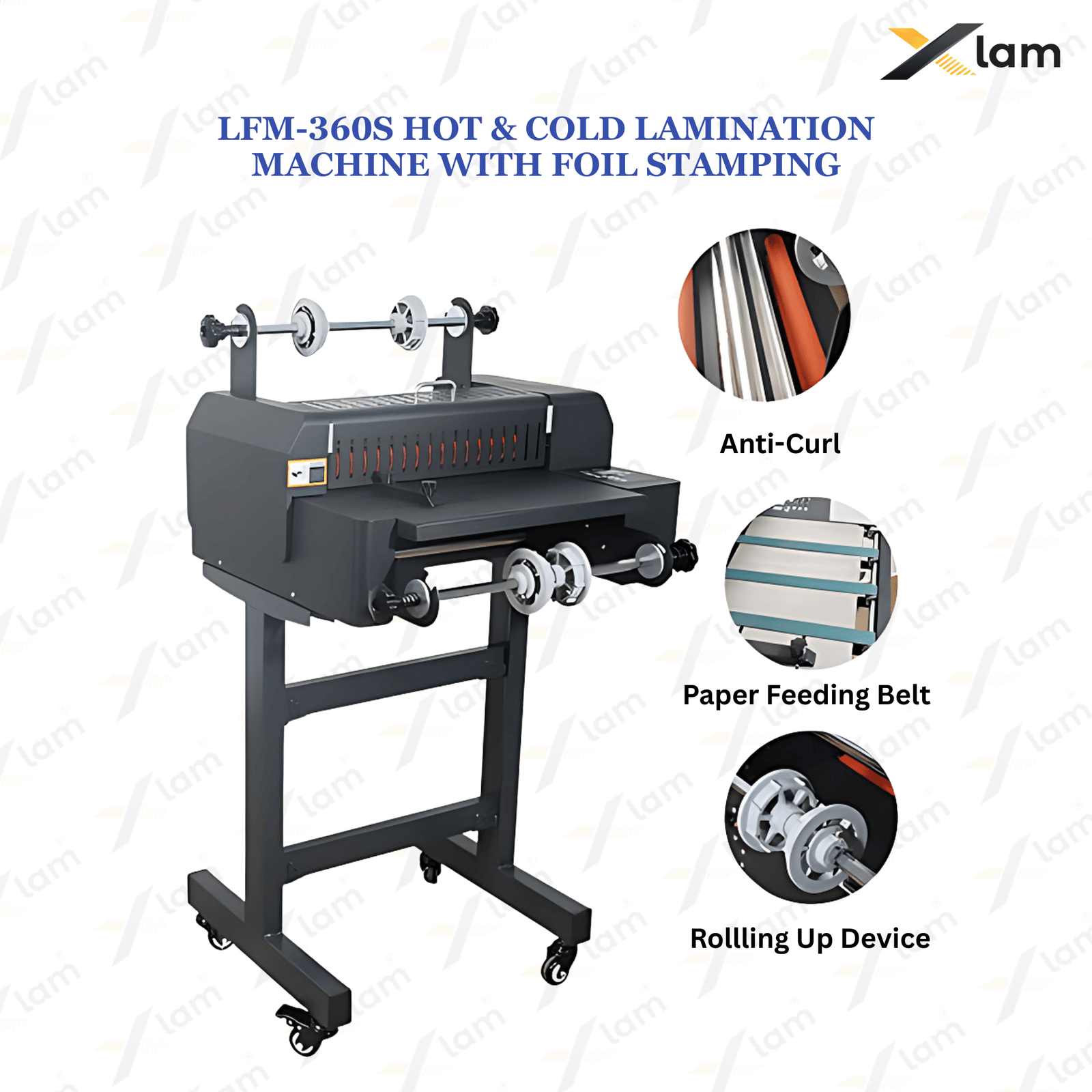 LFM-360S Hot & Cold Lamination Machine with Foil Stamping - Image 2